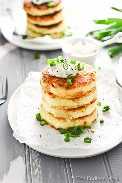 Leftover Mashed Potatoes? Why Not Make Cheesy Leftover Mashed Potatoes Pancakes?