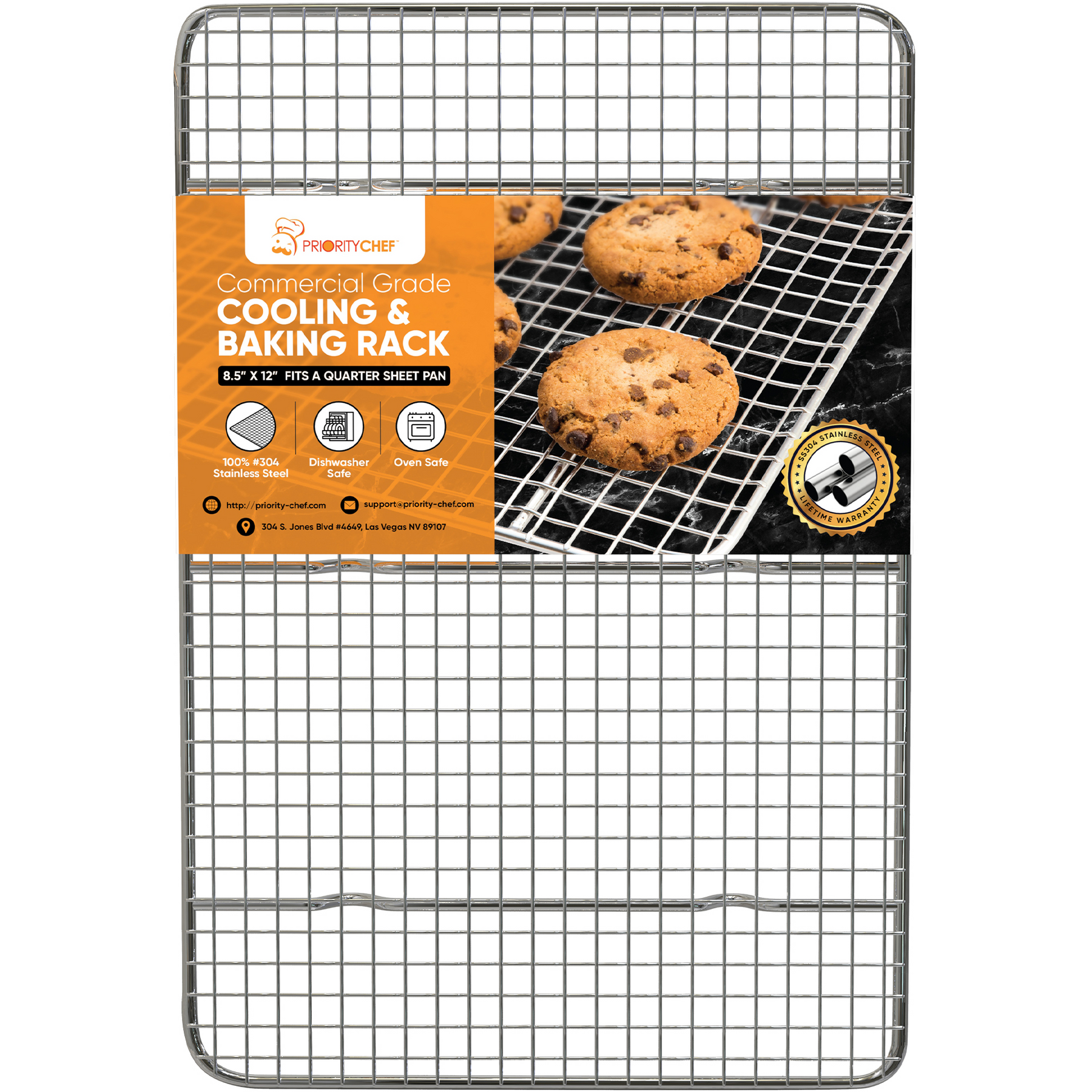 Commercial Quality Half Sheet Baking Pan And Stainless Steel Cooling Wire  Rack S