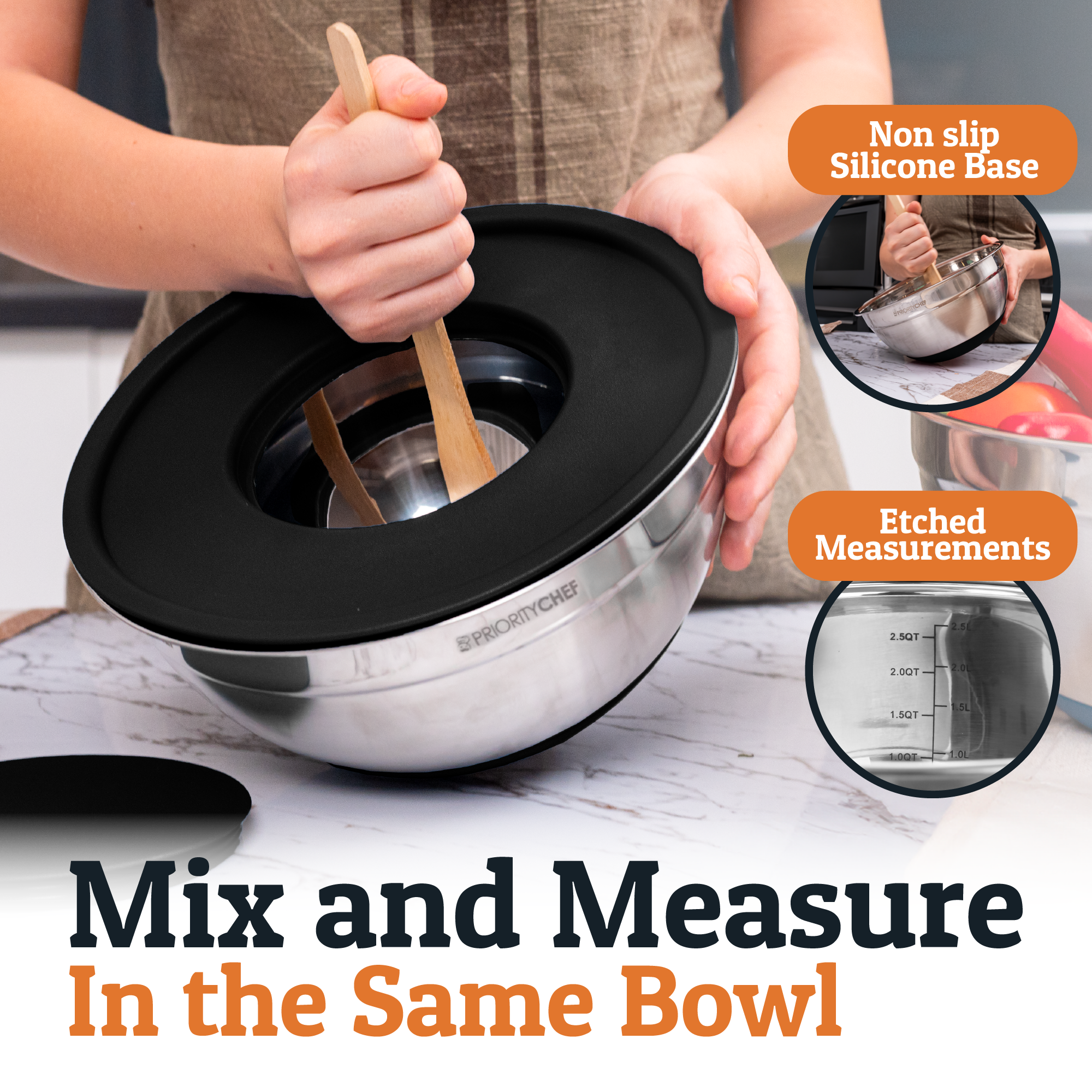 PriorityChef Mixing Bowls - Thumbnail 3