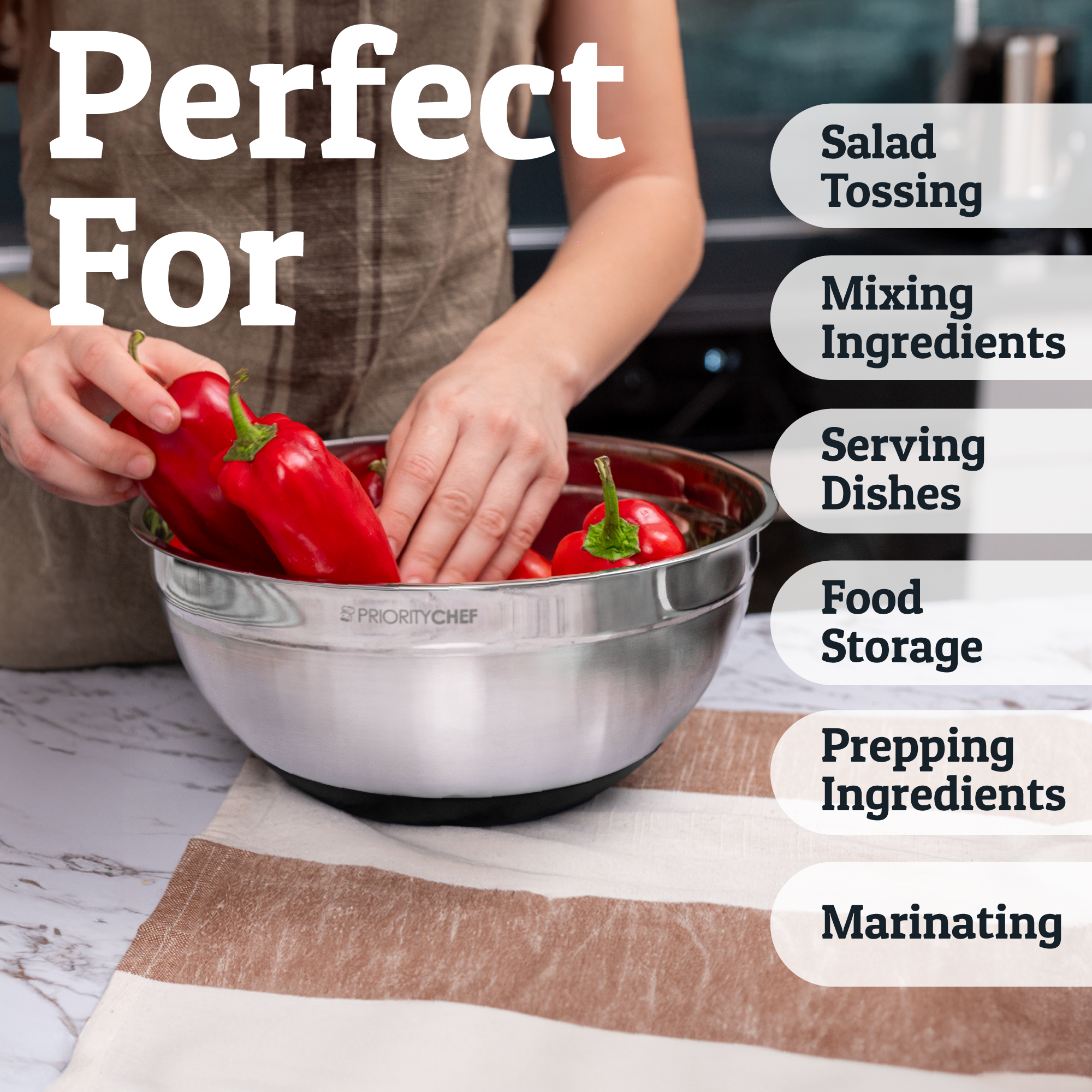 PriorityChef Mixing Bowls - Thumbnail 5