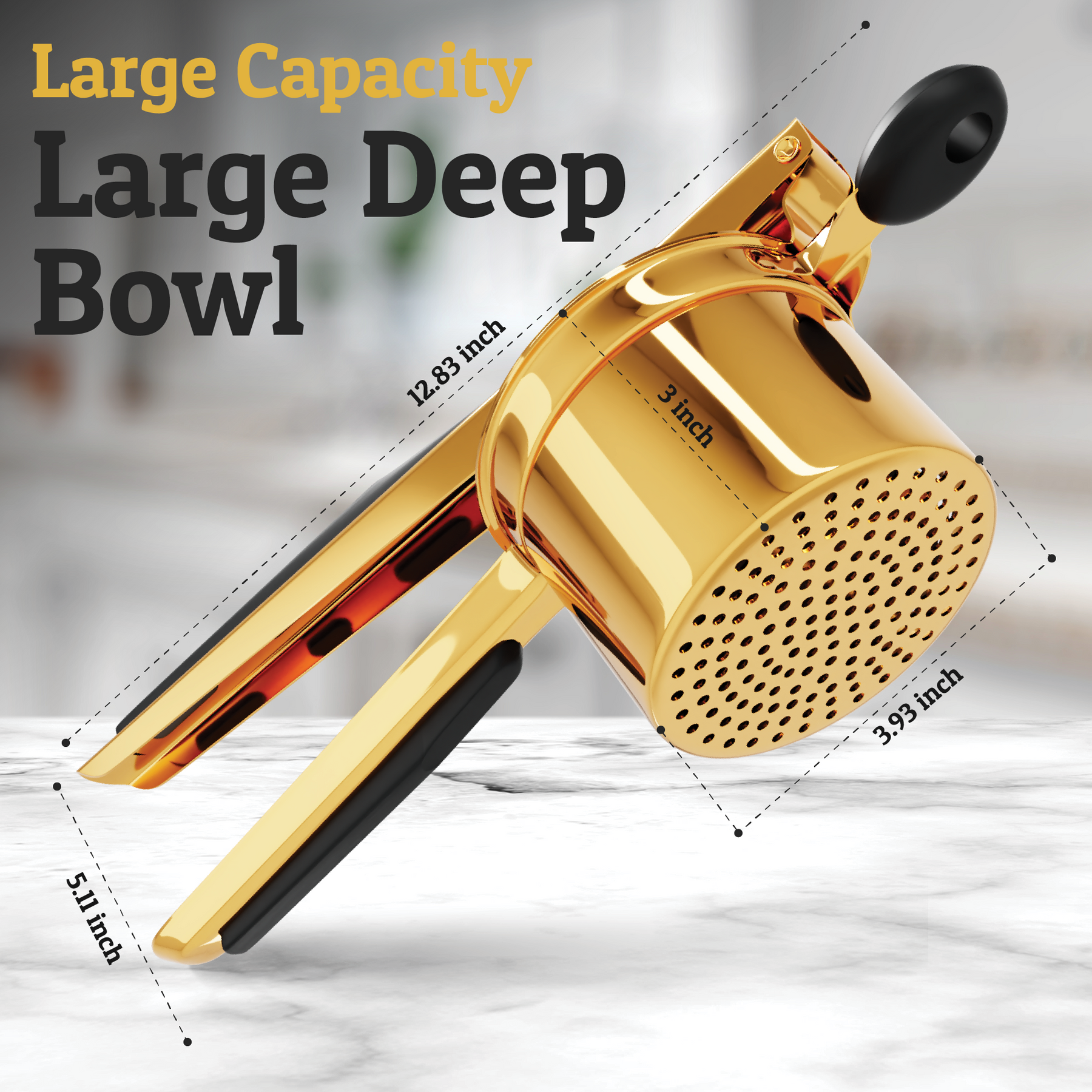 Ricer Set Potato Ricer With 3 Discs