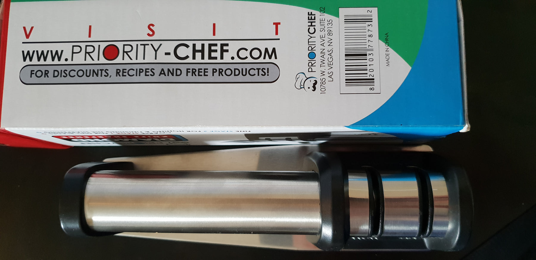 Priority Chef, Kitchen, Priority Chef Knife Sharpener For Straight And  Serrated Knives 2stage