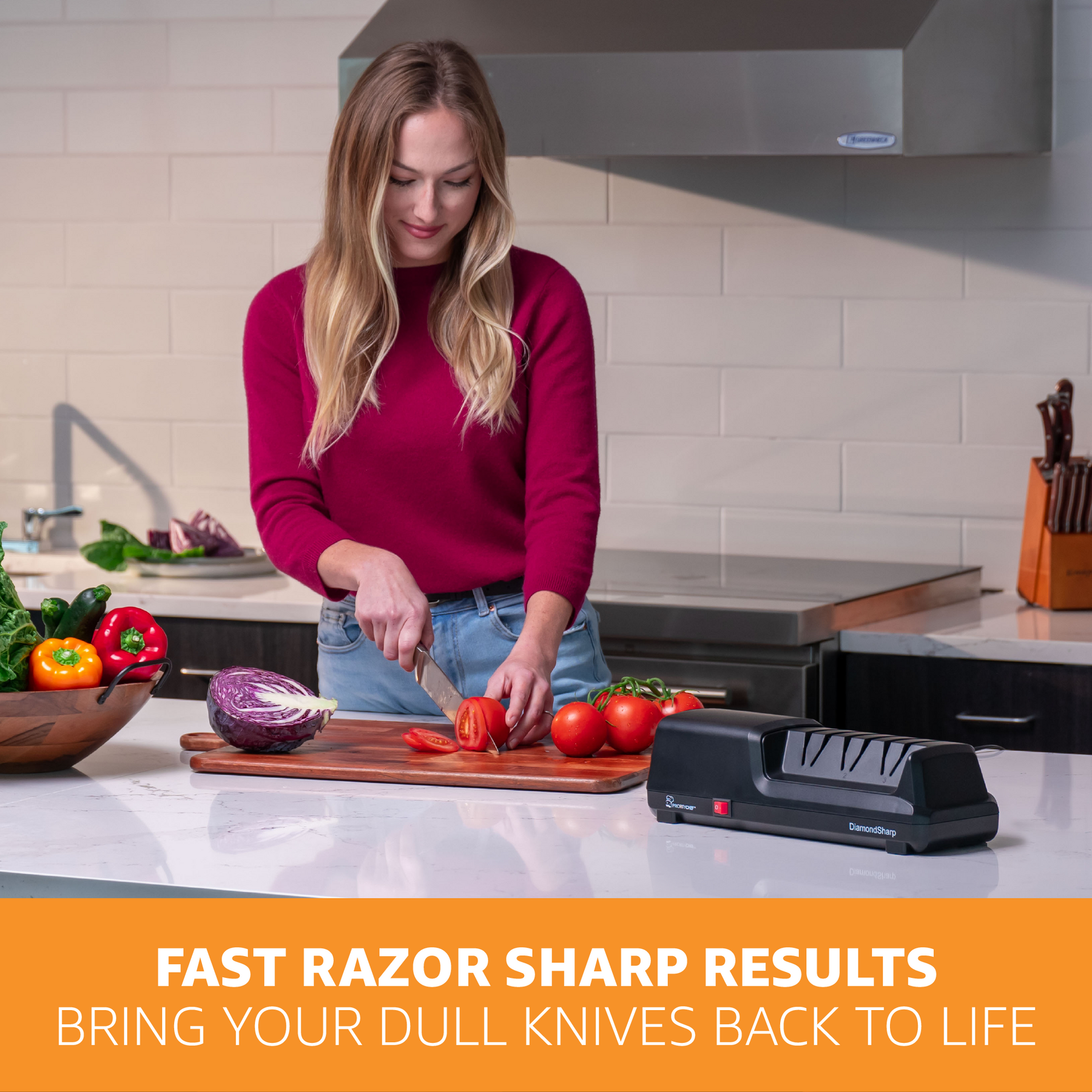 Stage for Senzu Sharpener Priority Chef Knife Sharpen New Version