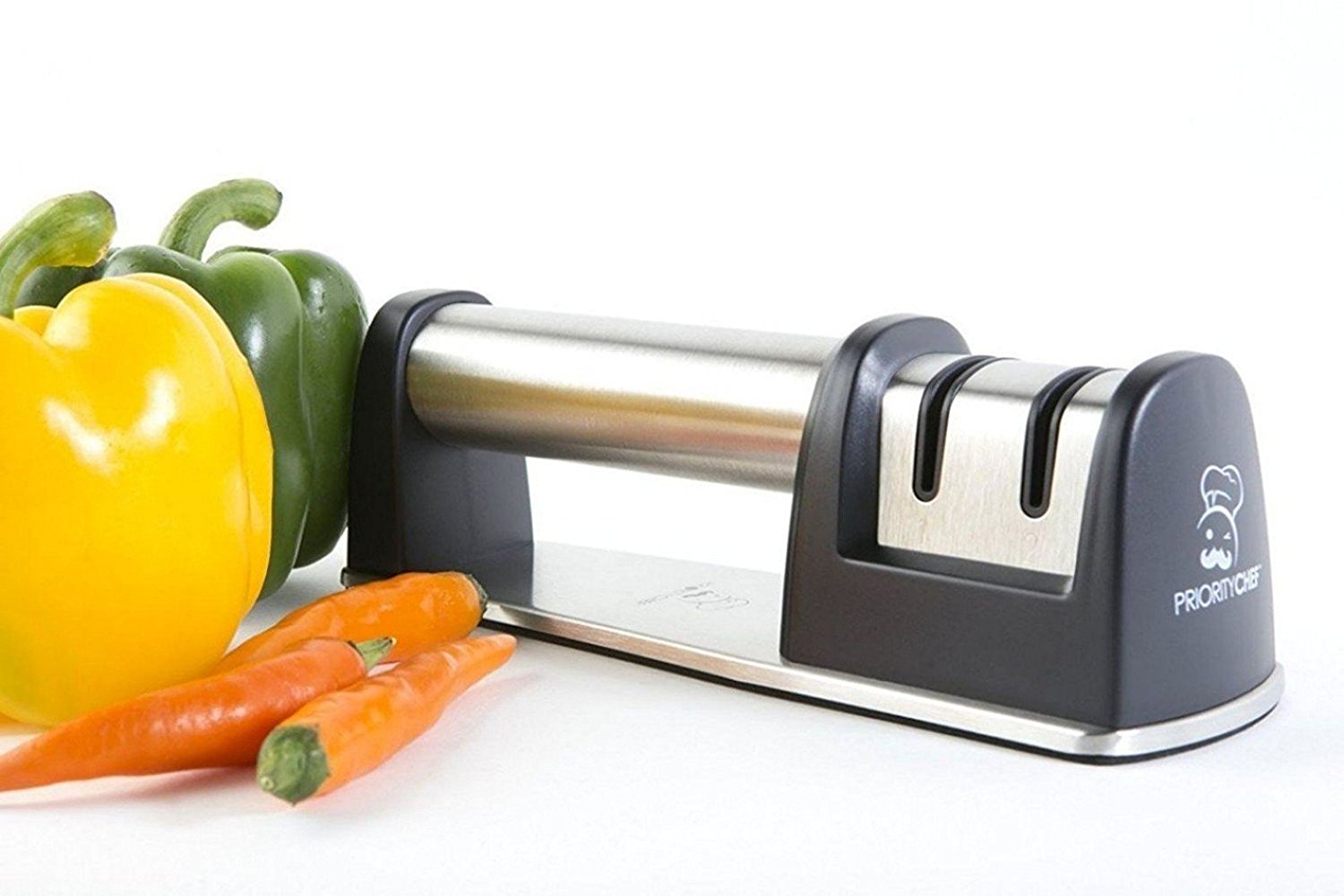 PriorityChef Manual Knife Sharpener In-depth Review: a Well-Rounded  Performer on the Countertop